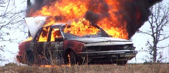 В Белгородской области преступники устроили массовый поджог автомобилей